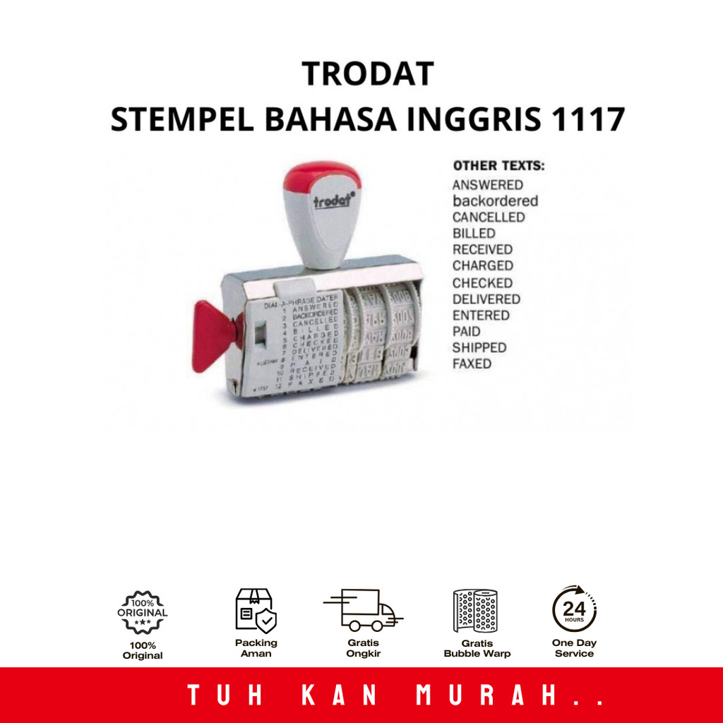 

TRODAT STEMPEL TANGGAL BAHASA INGGRIS 1117
