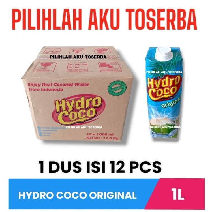 

Hydro Coco Air Kelapa 1 LITER - ( HARGA 1 DUS )