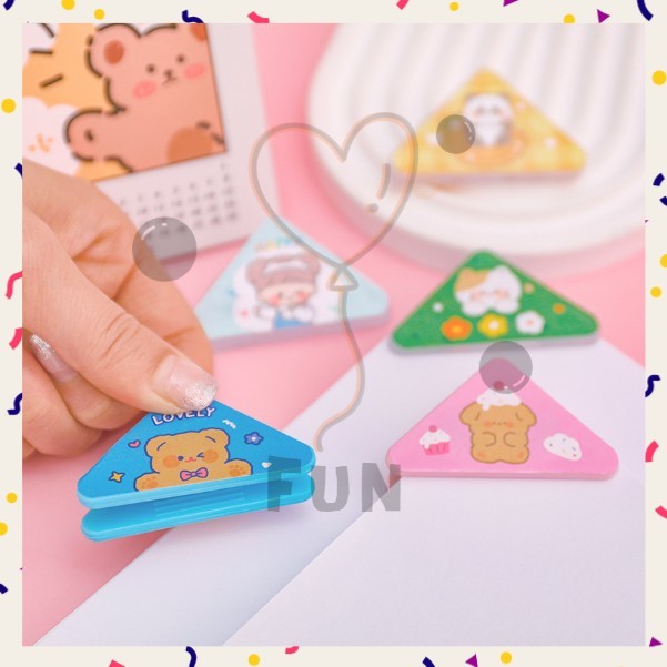 

Funfinds Klip Sudut Kertas Segitiga Warna Warni / Motif Kartun / Penjepit Sudut Kertas S-AT033
