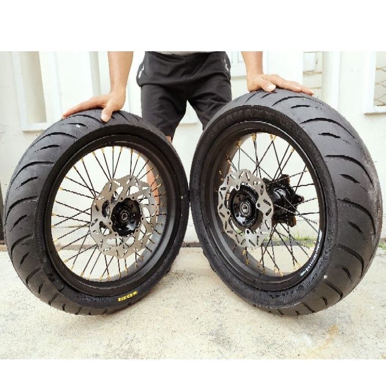 SEPAKET VELG MOTOR SUPERMOTO Klx Super moto Klx150 Klx 150 DTracker CRF150 CRF 150 L plus ban
