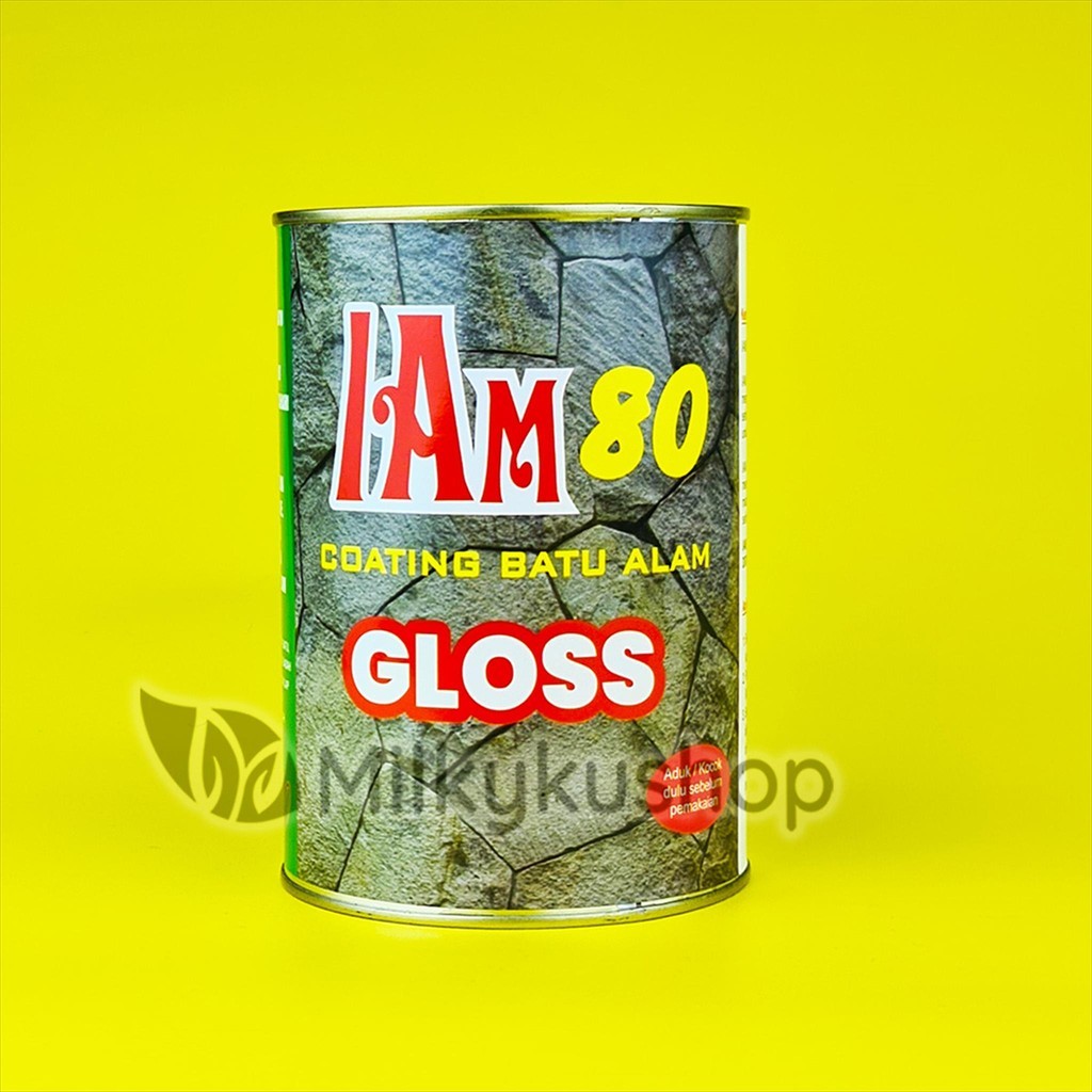Terlaris COATING BATU ALAM AM 80 GLOSS 850 ML PERNIS CAT PELAPIS