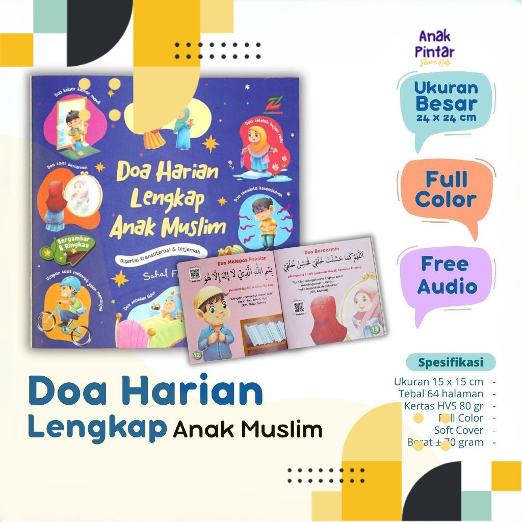 Buku doa harian anak sehari hari super lengkap ziyadbooks official
