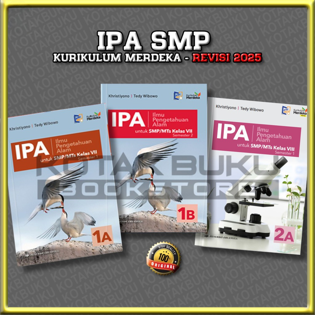 ( ERLANGGA ) Buku IPA Kelas 7 8 SMP Kurikulum Merdeka Revisi Terbaru
