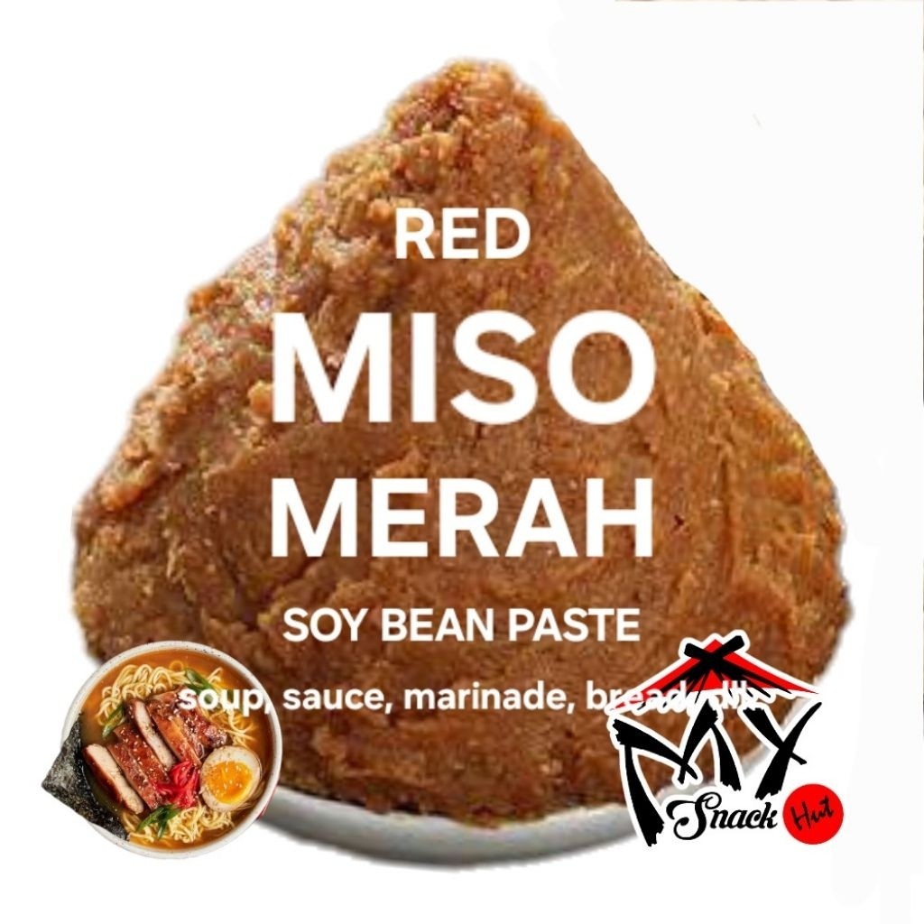 

MISO MERAH 50GR JAPANESE AKAMISO RED SOYBEAN PASTE GRILL RAMEN SOUP ROTI PASTA KEDELAI JEPANG HALAL