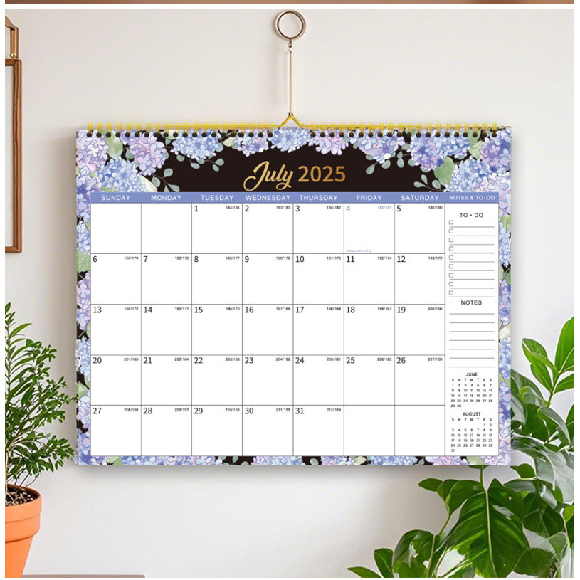 

2025-2026 Calendar, Covering July 2025 to December 2026, Thick Paper Wall Calendar for Home, School and Office Organization
