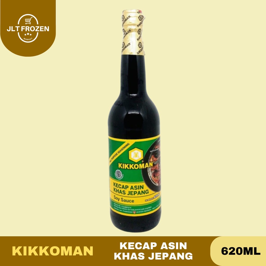 

Kikkoman Kecap Asin Khas Jepang Halal Soy Sauce / Saus Kemasan 620ml