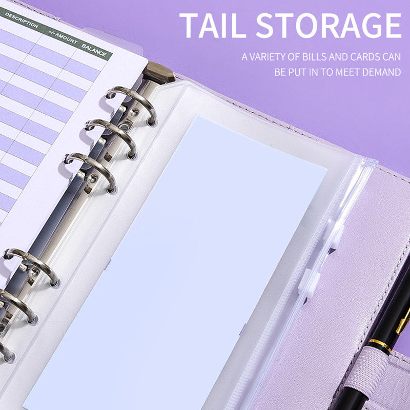 

A6 Snowflake Button PU Leather DIY Binder Notebook Only Cover Diary Books Schedule Covers School Stationery