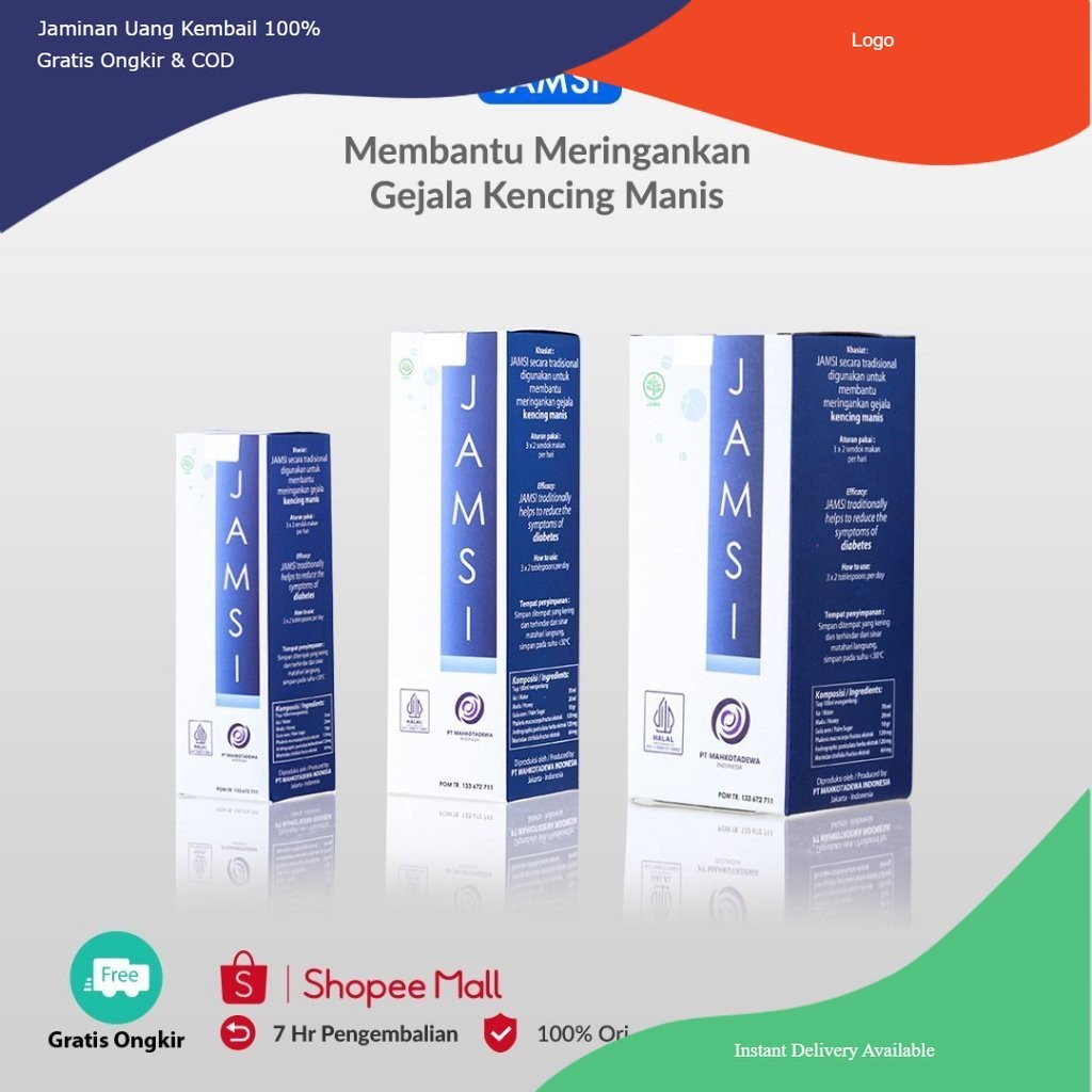

BISA COD - Jamsi 250ml Solusi Diabetes Mellius Tipe 1 Sambiloto Ramuan Tradisional Suplemen ALAMI BPOM HALAL