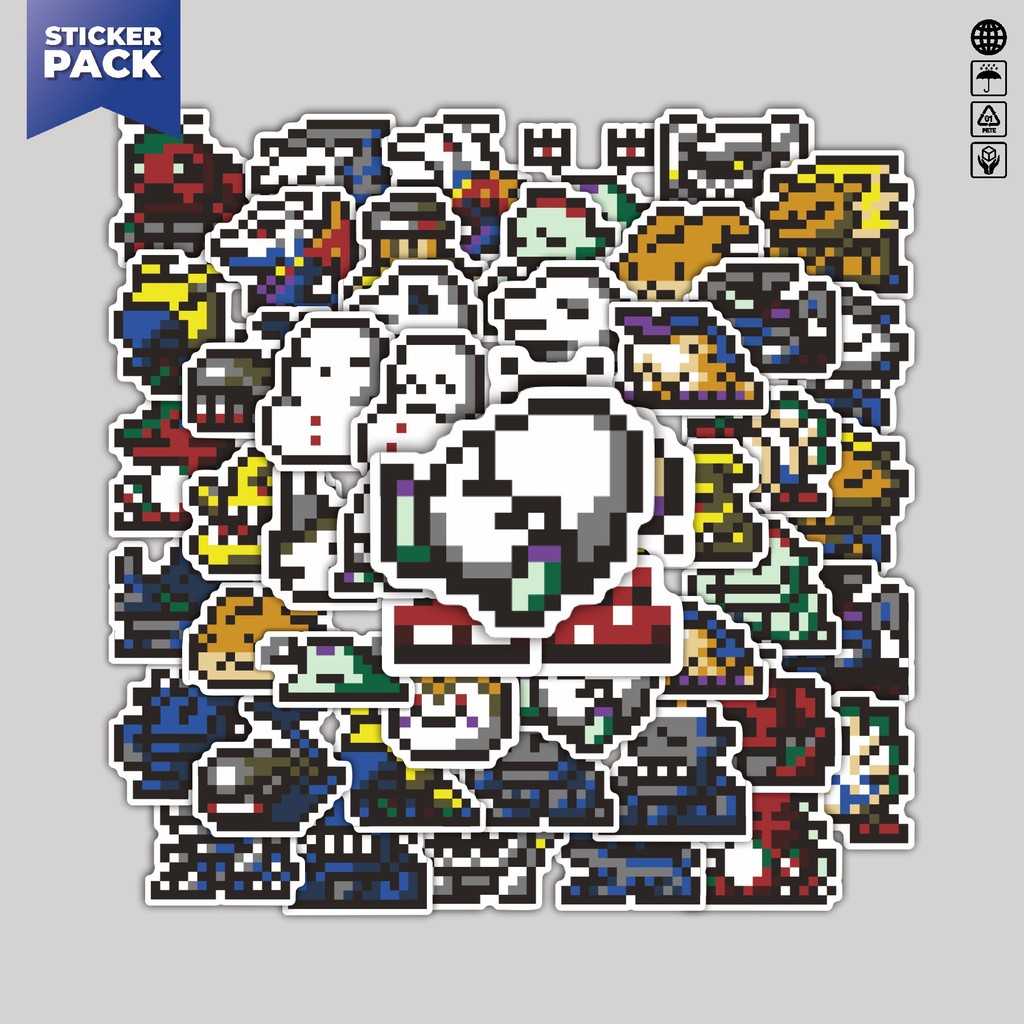 

[100PCS]Stiker Pack Stiker Pixel Digimon V20 Aesthetic Vinyl Anti Air Dekorasi Sticker Laptop Buku Journal Koper Helm Casing HP Gitar Helm Skateboard