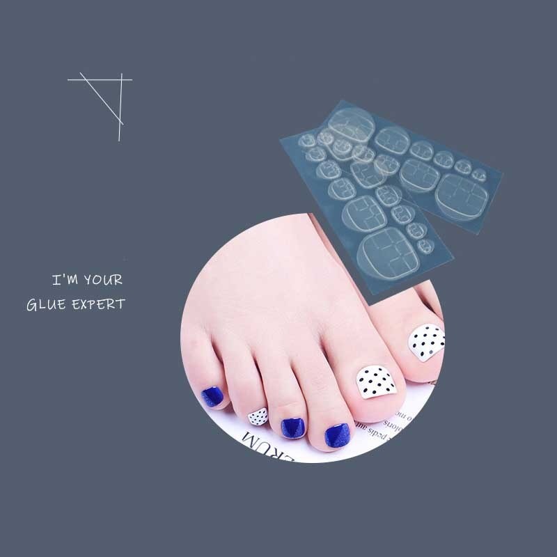 HANAMI] PAKET 5 LEMBAR LEM KUKU KAKI JELLY / GEL KUKU PALSU PEREKAT KUKU