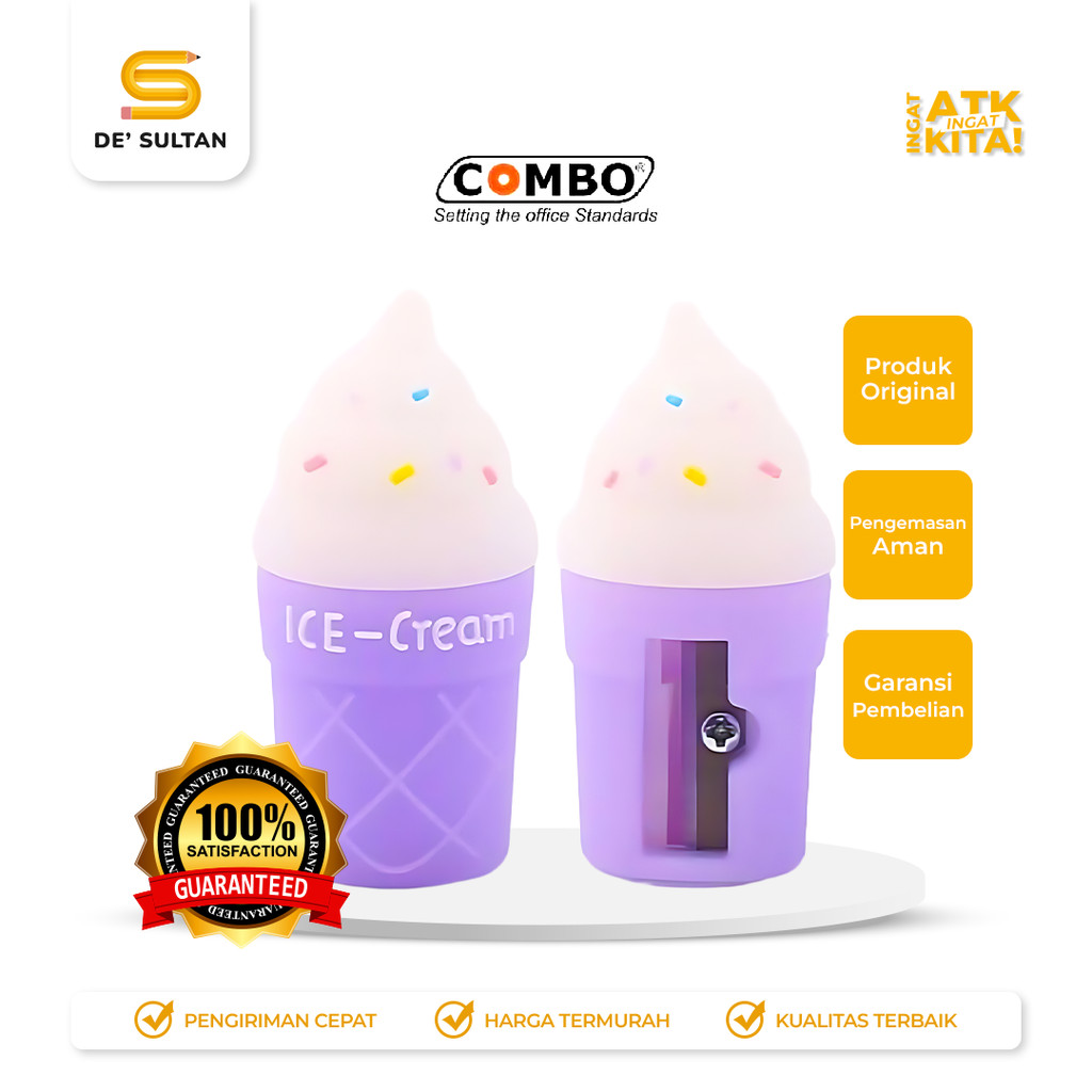 

COMBO RAUTAN TANGAN/ PENCIL SHARPENER ICE CREAM 3807 (1PC)