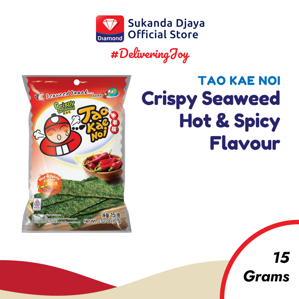 

Tao Kae Noi Crispy Seaweed Hot & Spicy Flavour 15 Gr - Free Gimmick