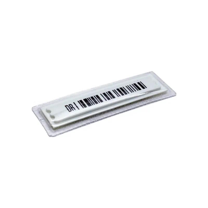 

100Pcs AM 58 KHz Waterproof DR Soft Label for supermarket, 50*13*2 mm PS material White Sticker use with AM anti-theft system