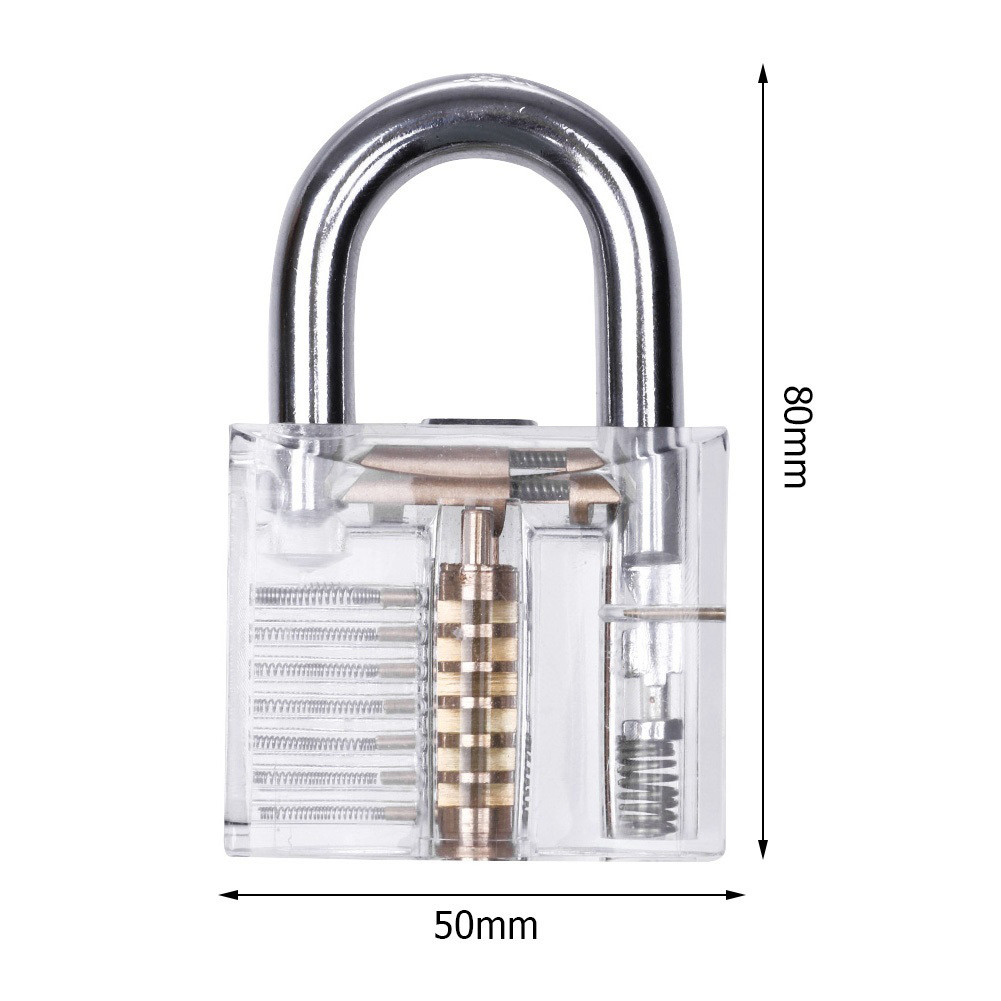 1 Set Lock Picking Set Transparent Lock Picks Hand Tools Multifunctional Training Locks Set for Padl