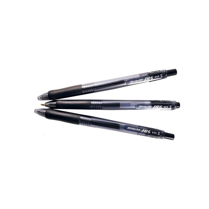 

Pulpen Standard JR6 0,5mm / Ballpoint Standard (12 Pcs) - Hitam