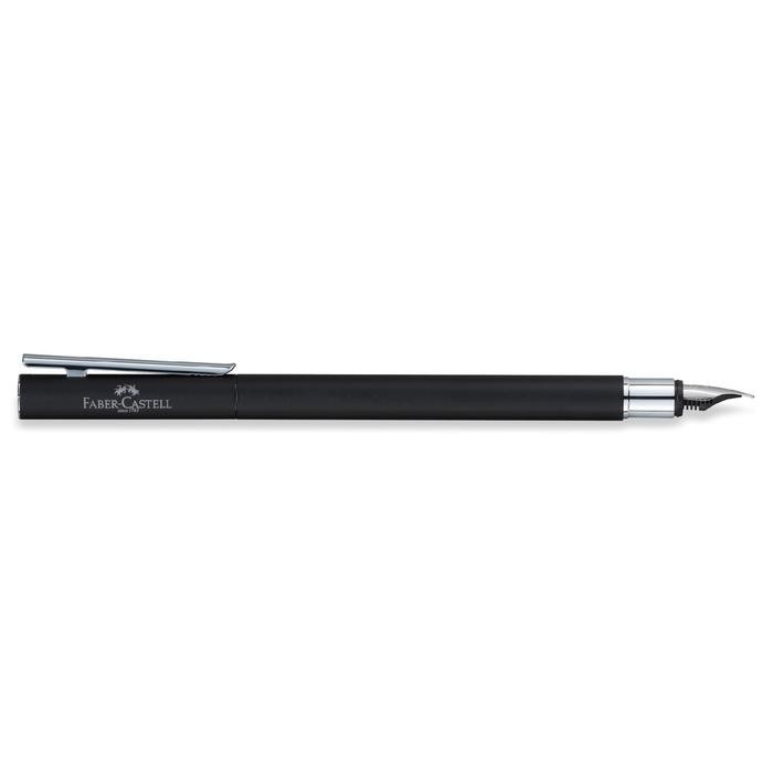 

Faber-Castell Neo Slim Fountain Pen M Black Matt, Shiny Chromed - -