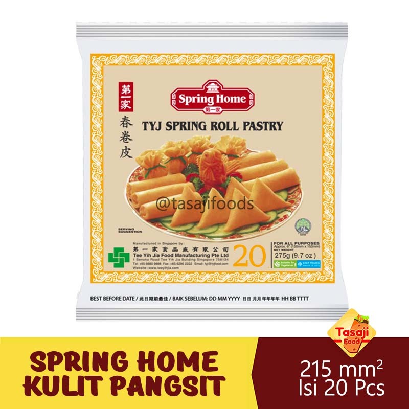 

Spring Home Kulit Pangsit Isi 20 Sheets Spring Roll Pastry