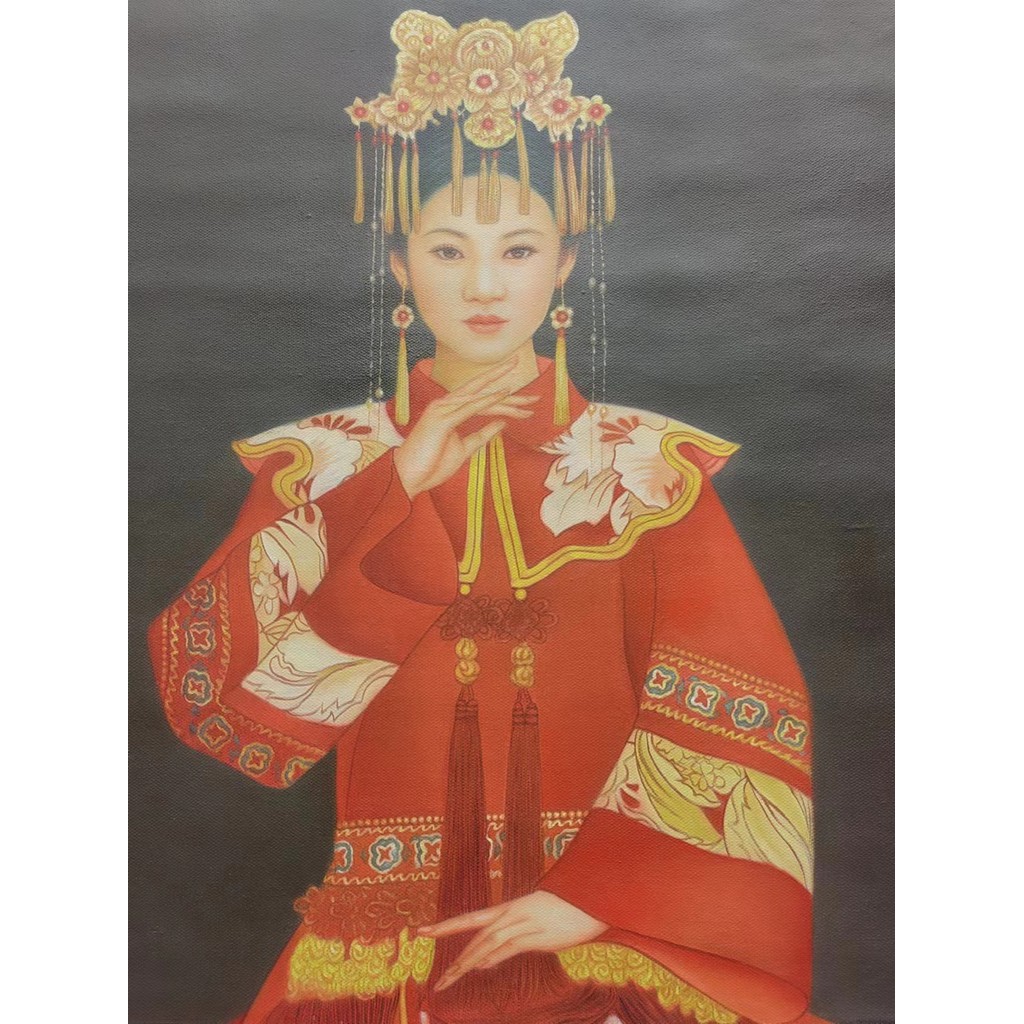 

Hand-painted oil painting of a figure: "Elegant and Graceful