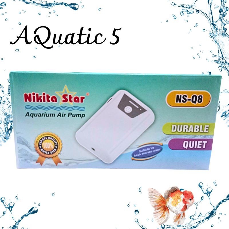 NIKITA STAR NS Q8 AIRPUMP AC DC AERATOR AQUARIUM AQUASCAPE