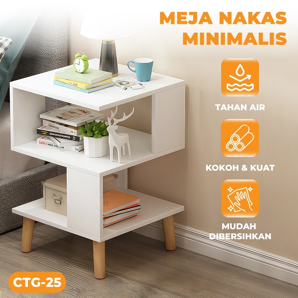 Meja Nakas / Meja Kamar / Meja Kecil - Meja Kamar Aesthetic - Nakas - Nakas Meja Kamar Tidur