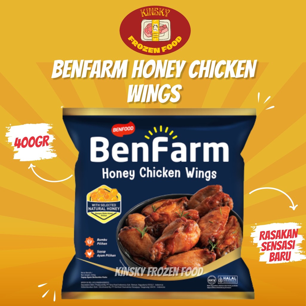 

BENFARM HONEY CHICKEN WINGS 400GR
