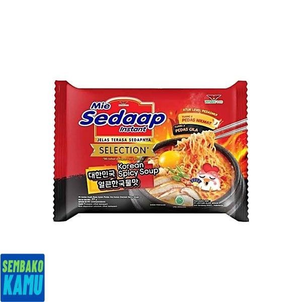 

Sedaap Mie Kuah Korean Spicy Soup Bag 77 gr