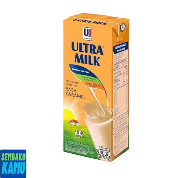 

Ultra Milk Uht Caramel 200 ml - Susu