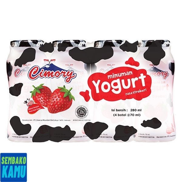 

Cimory Drink Yogurt Botol Strawberry 4 pcs x 70 ml