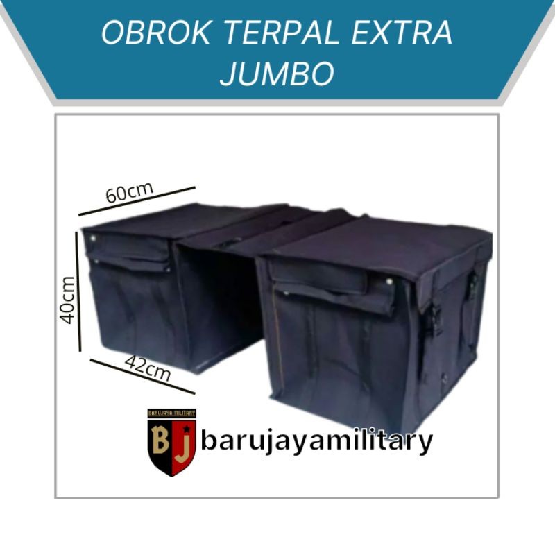 TAS KURIR TERPAL TNI TAS OBROK KANVAS UKURAN EXTRA JUMBO KHUSUS BEBAN BERAT ANTI AIR TERMURAH