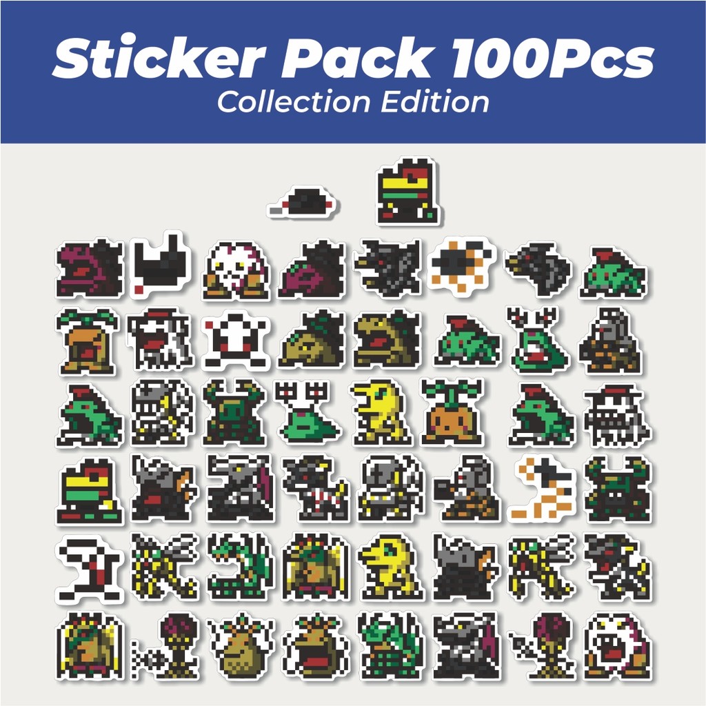 

Hot Stiker Pixel Digimon V31 Lucu Anti Air Stikers Berperekat Waterproof Sticker Decal Buat Motor Helm Buku Journal Koper Casing HP Laptop Botol Minum