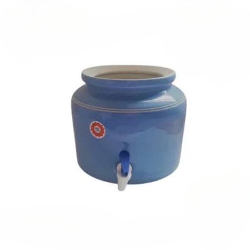 TERMURAH  Guci Trisensa Keramik Free kran air / Guci Galon Atas 19 liter