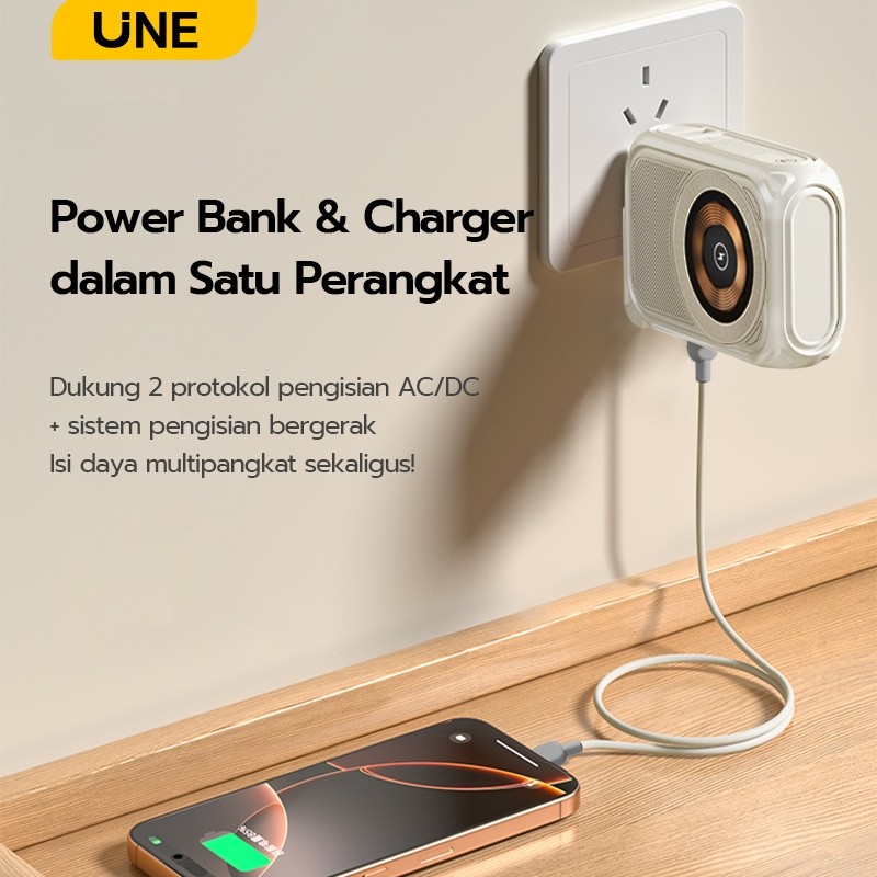 JAMIN MURAH UNE Powerbank Fast Charging Mini Wireless Magnetic 30000/20000mah PD35W with Plug/Cable 