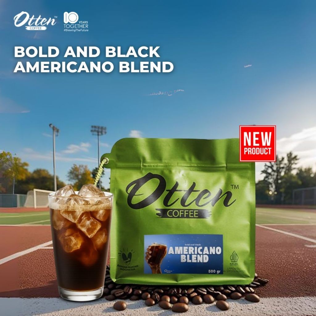 

SALE Bold and Black Americano Blend 500gr - Biji / Bubuk Kopi Komersial 100% Full Arabica Otten Coffee Commercial Espresso Roast Beans