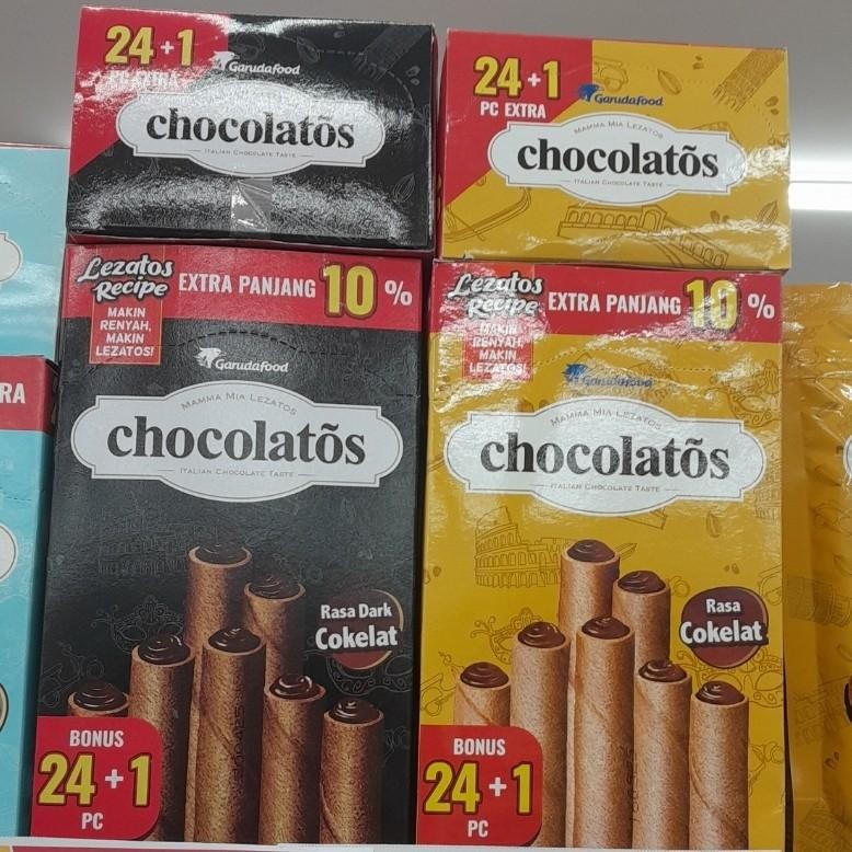 

Gery Chocolatos Wafer Roll Rasa Dark Chocolate / Chocolate / Vanilla / Keju ( 24pcs per Box )