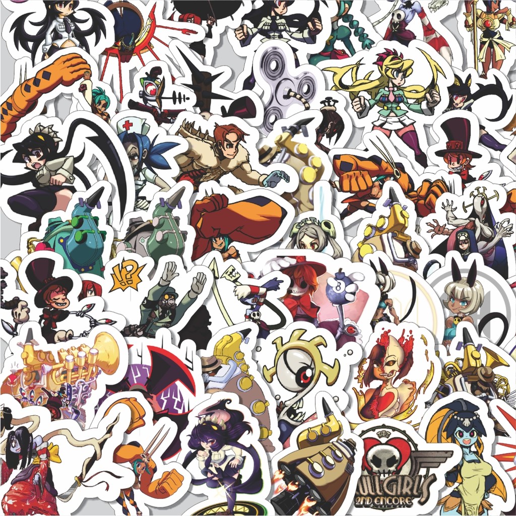 

Stiker Cutting Pack Stiker Game Series Skullgirls Karakter Mix 3 Isi 100Pcs Series Aesthetic Lucu Keren Untuk Koper Bahan Vynil