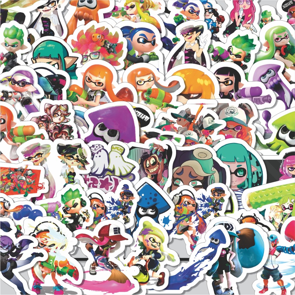 

Stiker Cutting Pack Stiker Game Series Splatoon Karakter Mix 5 Isi 100Pcs Series Aesthetic Lucu Keren Untuk Koper Bahan Vynil
