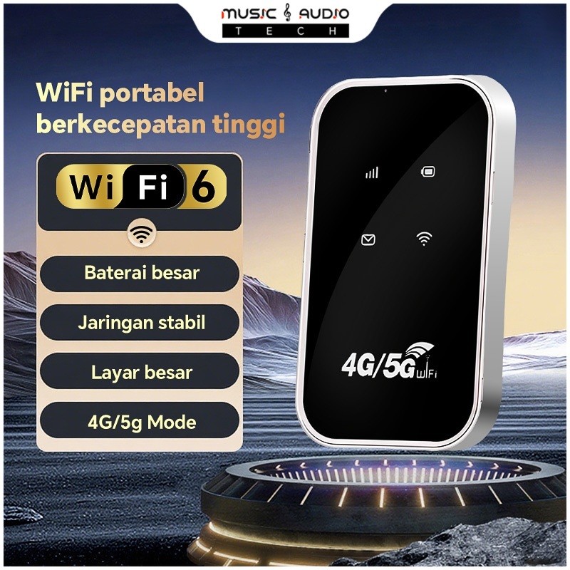 CWF023 2025 Terbaru WiFi Portable 4G/5G, Sinyal Kuat, Kartu SIM Siap Pakai, Internet Cepat, Router P
