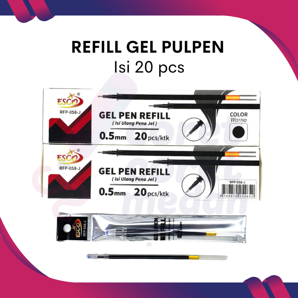 

Refill Pulpen Gel 20 pcs / kotak