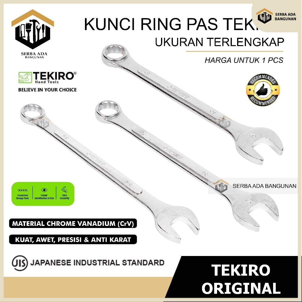 SAB Kunci Ring Pas TEKIRO Kombinasi ORIGINAL Ringpas 6 7 8 9 10 11 12 13 14 15 16 17 18 19 20 21 22 