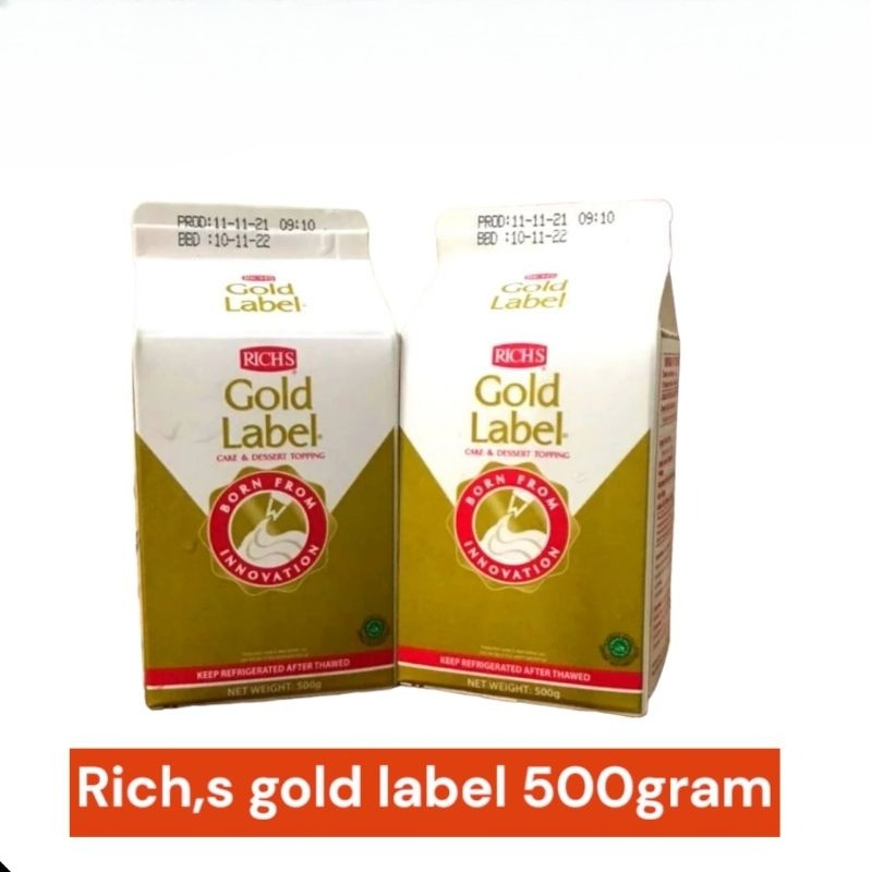 

rich,s gold label emas 500 gram