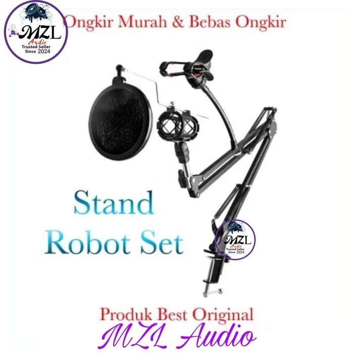 1 set stand robot microphone mic Live podcast live youtuber tiktok