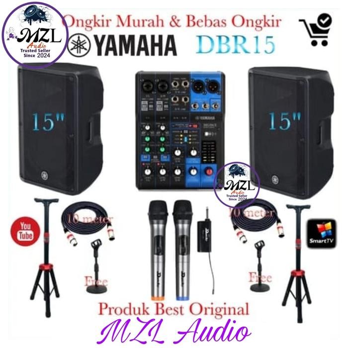 paket sound system yamaha Dbr15 original 15 inch DBR Outdoor Cafe asli