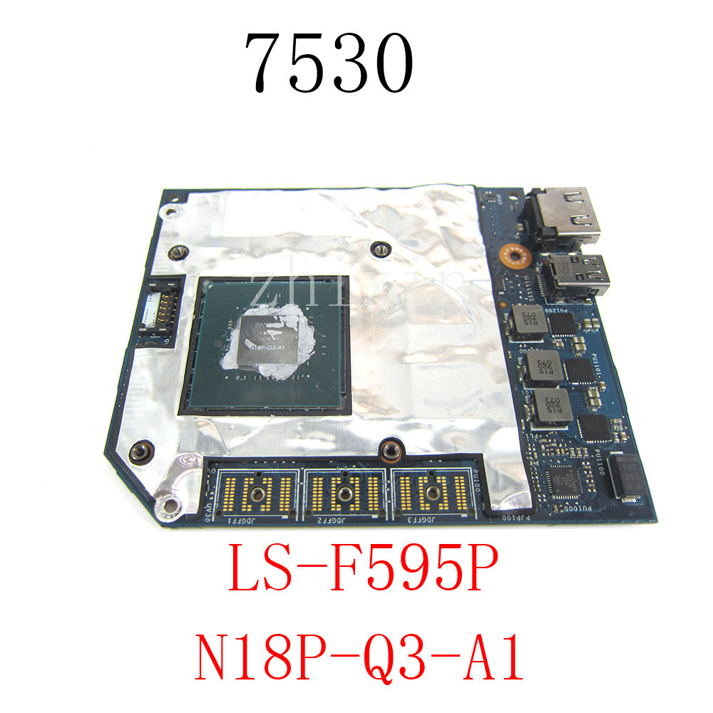 For Dell Precision 7530 Laptop video card GPU: N18P-Q3-A1 P2000 4GB CN-0TJFRK 0TJFRK TJFRK LS-F595P 