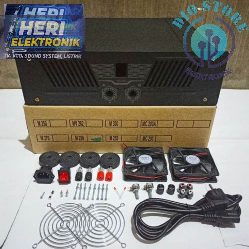 Box Power Amplifer Bell M290 plus asesoris
