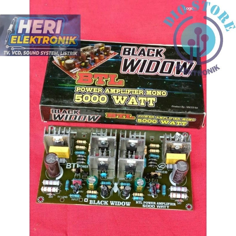 KIT Driver BLACK WIDOW BTL 5000 WATT MONO VACCO