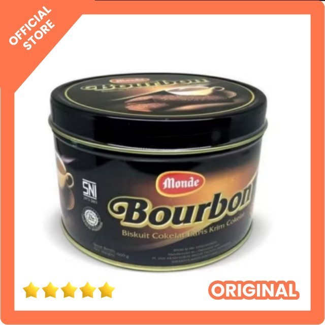 

Monde bourbon biskuit chocolate lapis krim cokelat tin 500gr