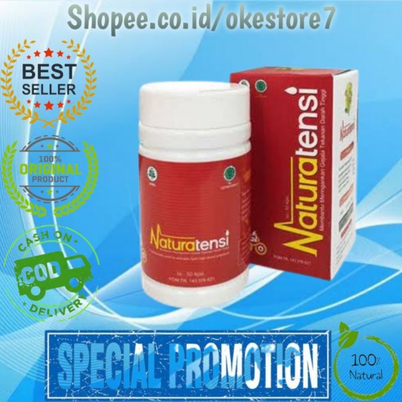 

NATURATENSI MENGATASI TEKANAN DARAH TINGGI - SUPLEMEN HERBAL UNTUK HIPERTENSI , JANTUNG & KOLESTROL