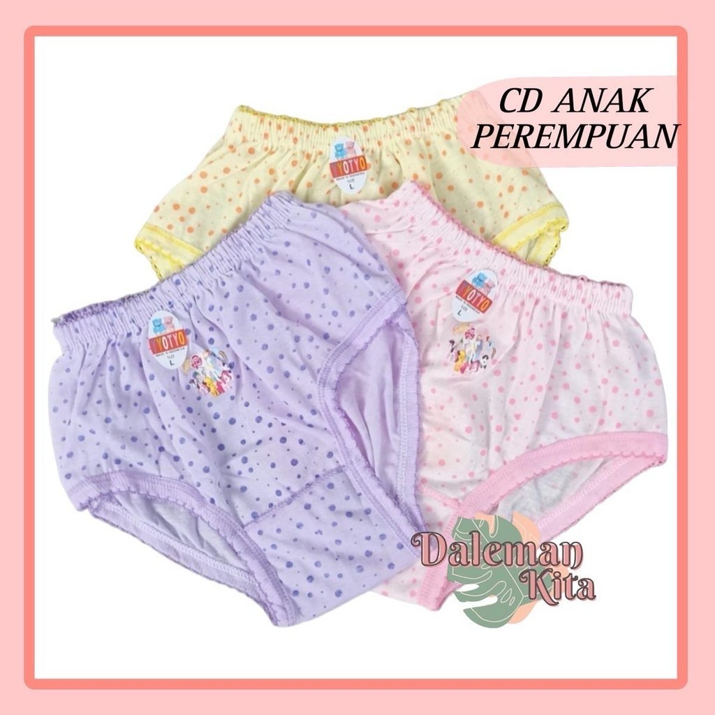 12 pcs Celana dalam anak perempuan motif lucu | celana dalam anak karakter