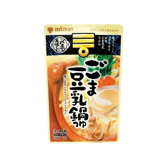 

Mizkan Sesame & Soy Milk Nabe Straight Type / Soup Base Hot Pot 750 GR