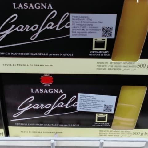 

Garofalo Lasagna sheet pasta 500gr